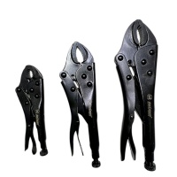 Набор клещей зажимных Cr-V с фиксатором 140/180/250 мм, хромированные, "MAXIMUM"  188 MX 12820